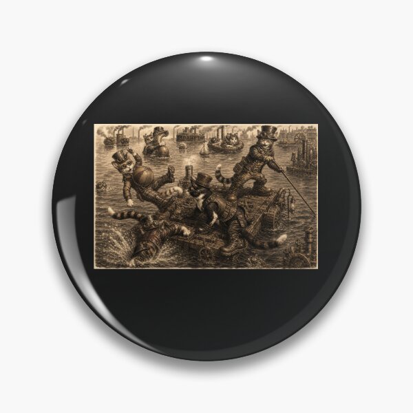 Item preview,  EVERMORE966, VENI VIDI VICI- STEAMPUNK CATS! STEAMPUNK RAFTING! designed and sold by V3GFX.