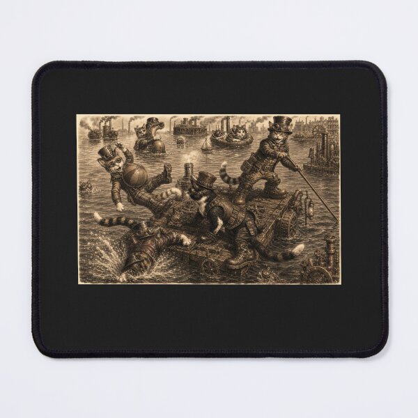 Item preview, EVERMORE966, VENI VIDI VICI- STEAMPUNK CATS! STEAMPUNK RAFTING! designed and sold by V3GFX.