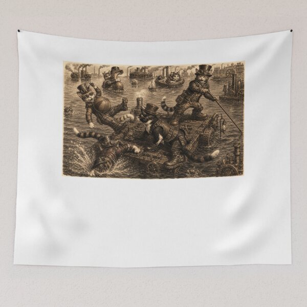 Item preview,  EVERMORE966, VENI VIDI VICI- STEAMPUNK CATS! STEAMPUNK RAFTING! designed and sold by V3GFX.