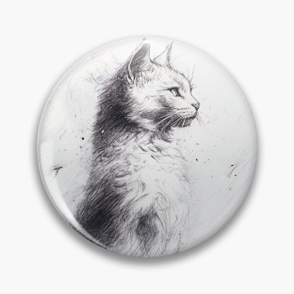 Item preview, Realistic cat pencil drawing designed and sold by Pencil-Art.
