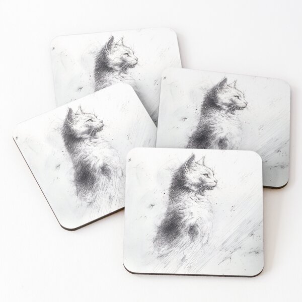 Item preview, Realistic cat pencil drawing designed and sold by Pencil-Art.