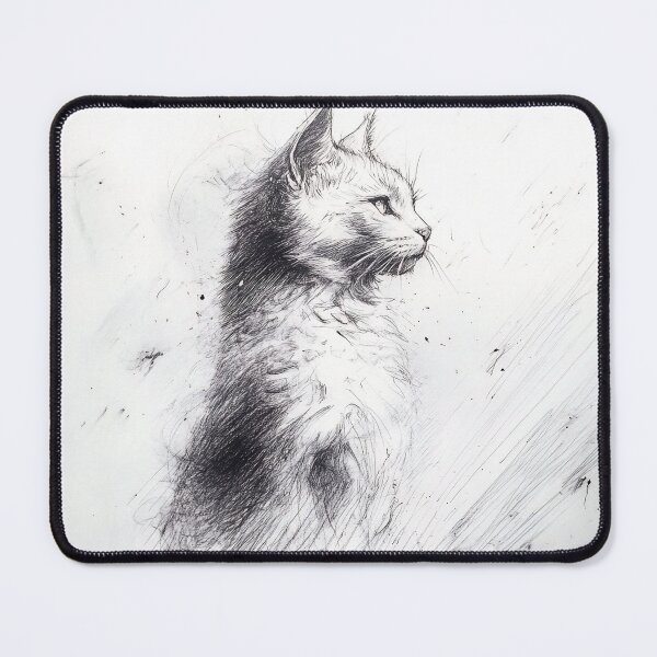 Item preview, Realistic cat pencil drawing designed and sold by Pencil-Art.