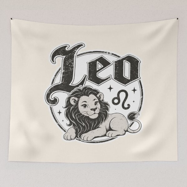 Item preview, Leo Zodiac Lion Vintage Astrology Design | Retro Leo Horoscope Gift for Astrology Lovers designed and sold by TheStephanieRome.