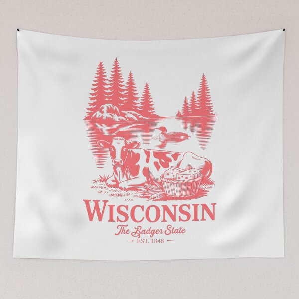 Item preview, Wisconsin The Badger State designed and sold by Whereiskim.