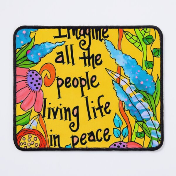 Item preview, Imagine Peace Typography Art designed and sold by deistfbahlsknz.