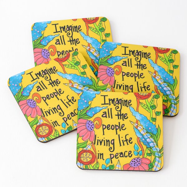 Item preview, Imagine Peace Typography Art designed and sold by deistfbahlsknz.
