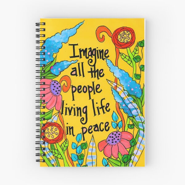 Item preview, Imagine Peace Typography Art designed and sold by deistfbahlsknz.