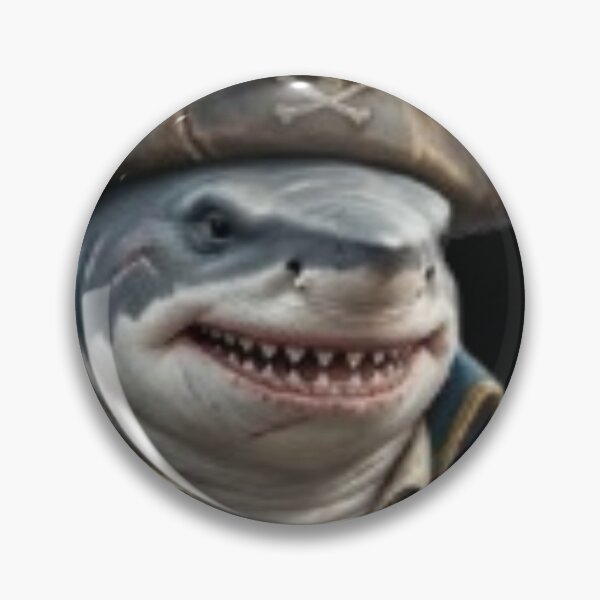 Item preview, Pirate Shark Captain with Treasure Map designed and sold by DailySparks.