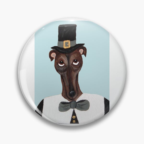 Item preview, Greyhound Thanksgiving Pilgrim designed and sold by Squirreldumplings.