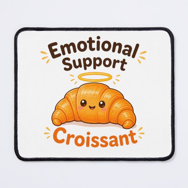 Item preview, Emotional Support Croissant Funny Bakery Food Lover Gift designed and sold by INVITOARTE.