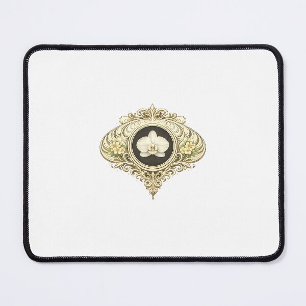Item preview, black and white orchid ornament designed and sold by crealook01.