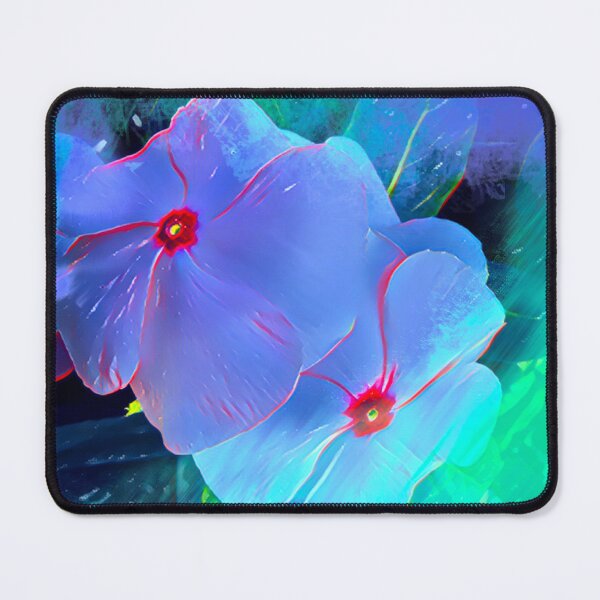 Item preview, Electric Neon Blue Periwinkle Flower Digital Painting designed and sold by BalkanBloom.