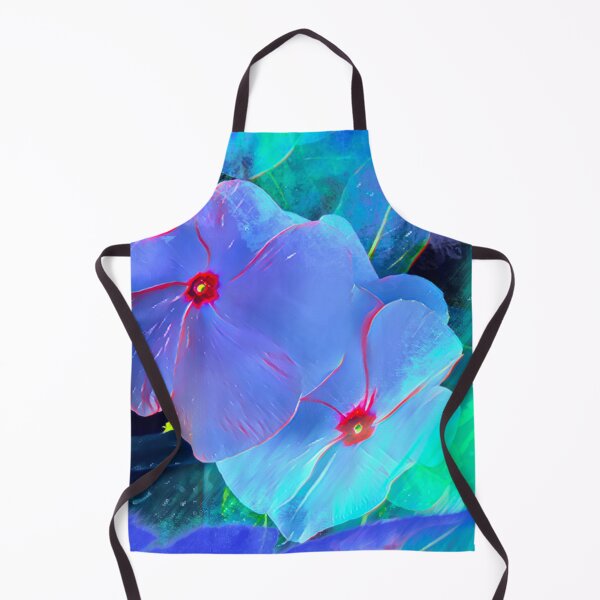 Item preview, Electric Neon Blue Periwinkle Flower Digital Painting designed and sold by BalkanBloom.