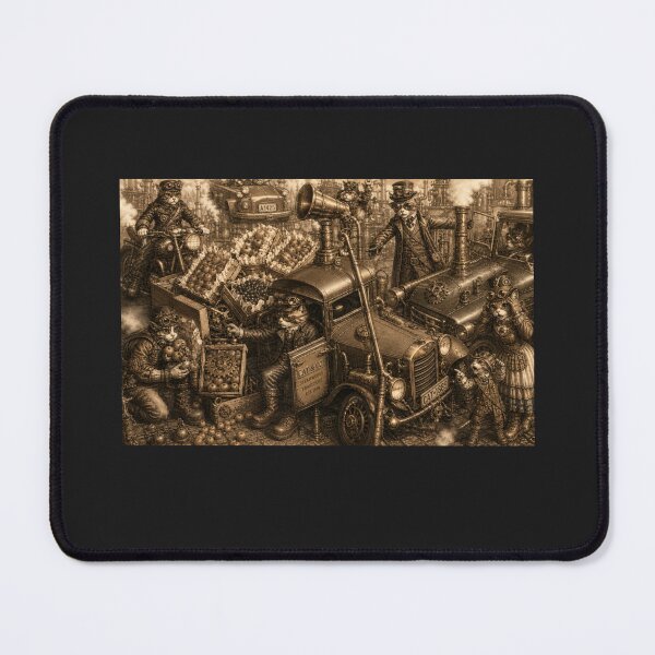 Item preview, EVERMORE966, VENI VIDI VICI- STEAMPUNK CATS! STEAMPUNK STREET SCENE! designed and sold by V3GFX.