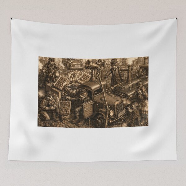 Item preview,   EVERMORE966, VENI VIDI VICI- STEAMPUNK CATS! STEAMPUNK STREET SCENE! designed and sold by V3GFX.