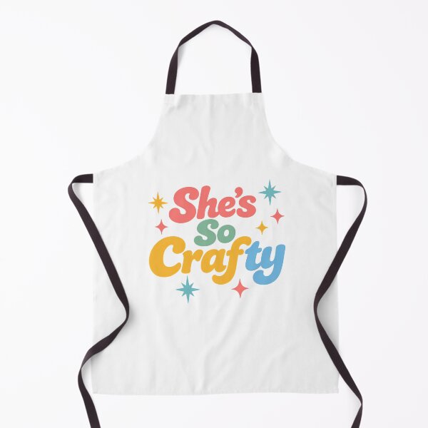 Item preview, She's So Crafty Retro Sparkle designed and sold by HoodWit Greetings.