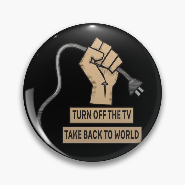 Item preview, Activist Poster – Turn Off the TV designed and sold by zoliartdesign.