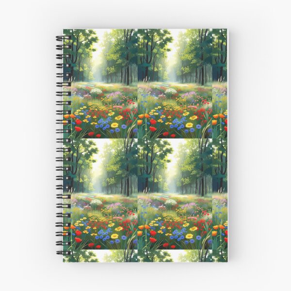 Item preview, Sunlit Wildflower Meadow Enchanted Forest Art designed and sold by Nexus Space.