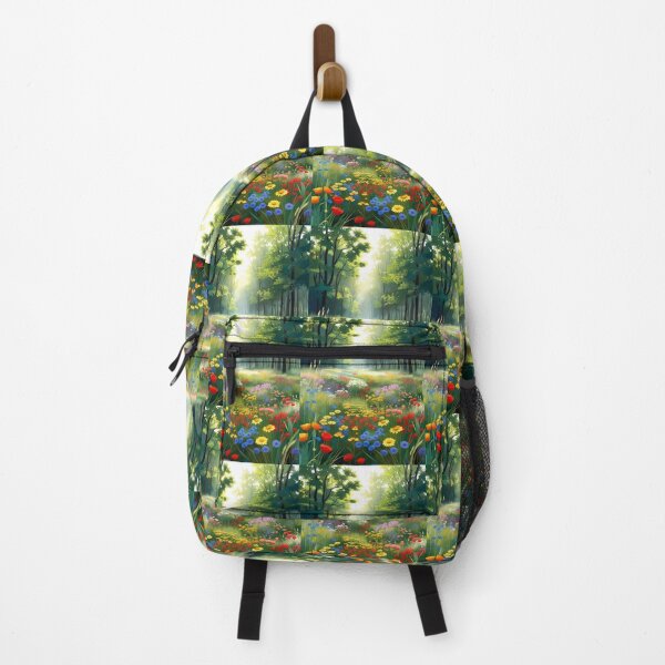 Item preview, Sunlit Wildflower Meadow Enchanted Forest Art designed and sold by Nexus Space.