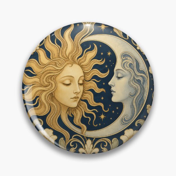 Item preview, The Sun & Moon - Forever Art Nouveau designed and sold by Starborne Studio.