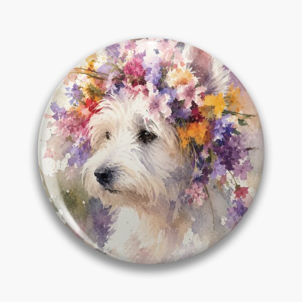 Item preview, Floral Terrier designed and sold by Weird & wonderful .
