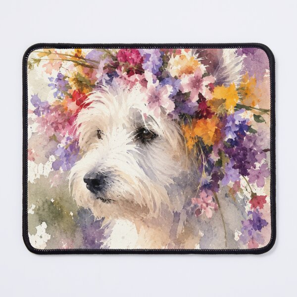Item preview, Floral Terrier designed and sold by Weird & wonderful .