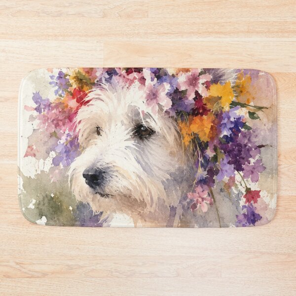 Item preview, Floral Terrier designed and sold by Weird & wonderful .