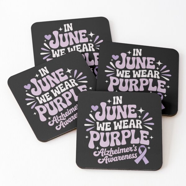 Item preview, IN JUNE WE WEAR PURPLE Alzheimer's Awareness designed and sold by jkrphoto.