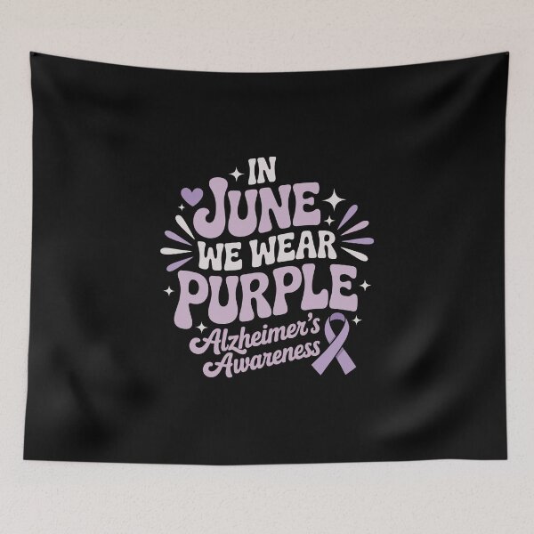 Item preview, IN JUNE WE WEAR PURPLE Alzheimer's Awareness designed and sold by jkrphoto.
