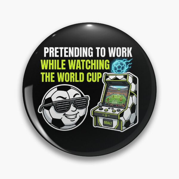 Item preview, Funny Soccer Fan Office Humour Arcade Sticker . designed and sold by  TrendForge.