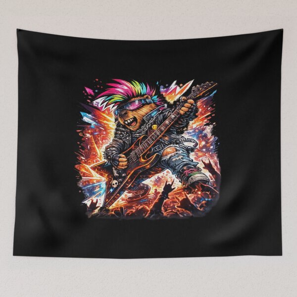 Item preview, Rock Star Capybara Guitar Hero Energy designed and sold by NovaMoodCo.