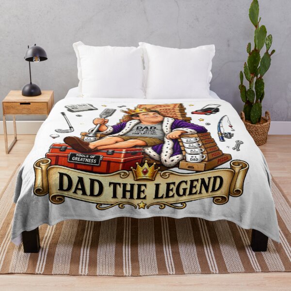 Item preview, King Dad Legend Father's Day Royal Throne Gift designed and sold by Zara Art House.