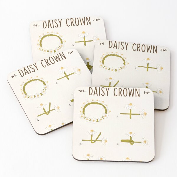 Item preview, Cottagecore Daisy Crown Step by Step Illustration designed and sold by Lovely Elen.