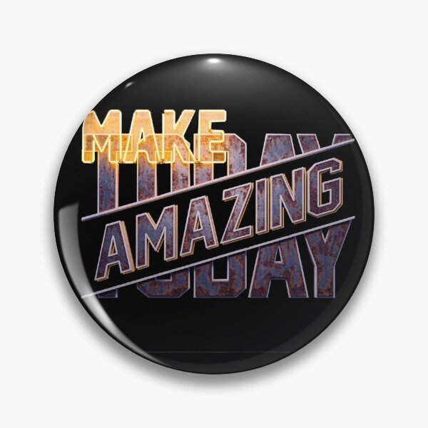 Item preview, Make It Amazing Today Industrial Neon Sign Rusty Metal Concrete Wall Art designed and sold by ARTCREATESHOP.