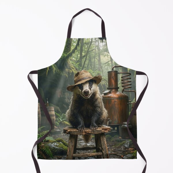 Item preview, Moonshining Badger Checks His Still designed and sold by Tridentulus.