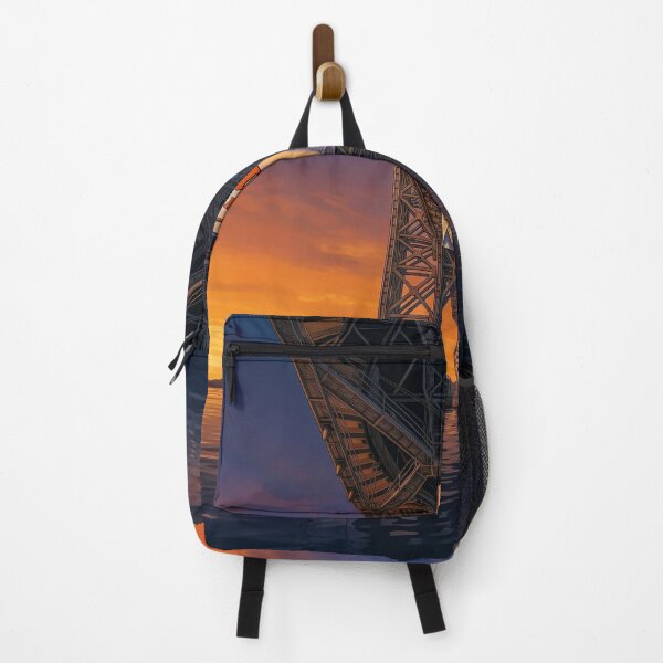 Item preview, Jalen Brunson NY Knicks Jersey Hanging Under GW Bridge designed and sold by Home Decor Art.