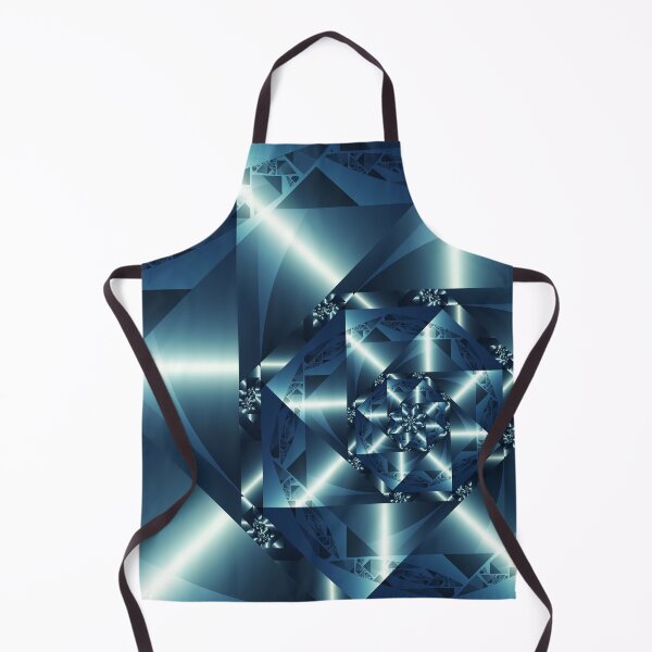Item preview, Ice Blue Geometric Spiral Fractal designed and sold by pinkal.