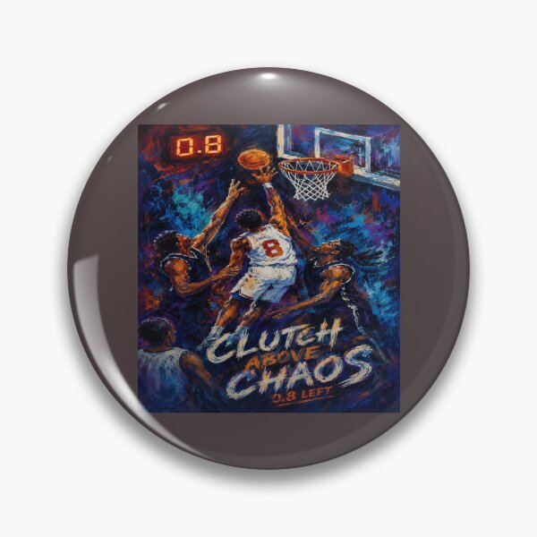 Item preview, Clutch Above Chaos 0.8 Left Painterly Basketball Poster designed and sold by POD DYNASTY.