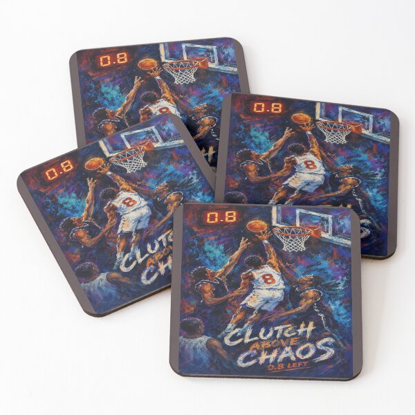 Item preview, Clutch Above Chaos 0.8 Left Painterly Basketball Poster designed and sold by POD DYNASTY | Original Print On Demand T-Shirt Graphics.