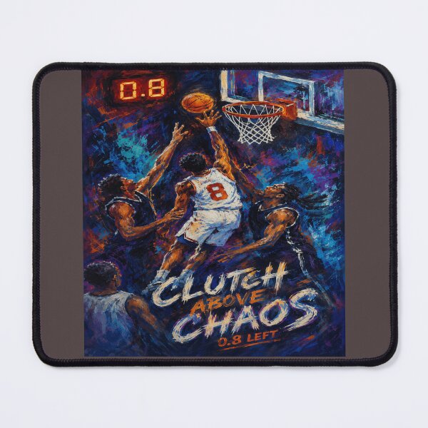 Item preview, Clutch Above Chaos 0.8 Left Painterly Basketball Poster designed and sold by POD DYNASTY.