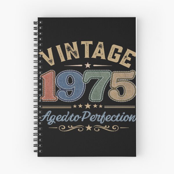 Item preview, Vintage 1975 Aged to Perfection Retro Birthday Design | Born in 1975 | Embroidered Denim Style designed and sold by Silaris Designs.