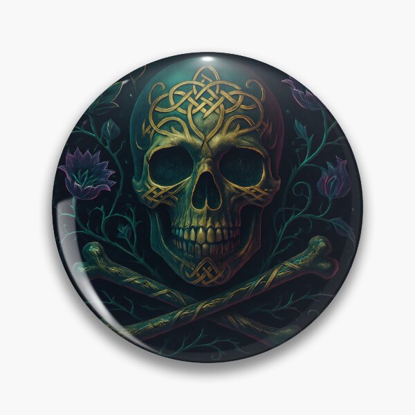 Item preview, Gothic Botanical Skull - Dark Academia designed and sold by NightRags.