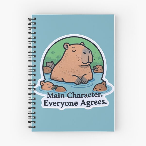Item preview, Main Character Everyone Agrees Capybara Funny Design designed and sold by BooDesignStudio.
