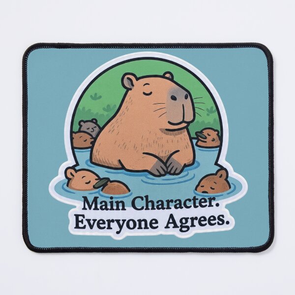 Item preview, Main Character Everyone Agrees Capybara Funny Design designed and sold by BooDesignStudio.