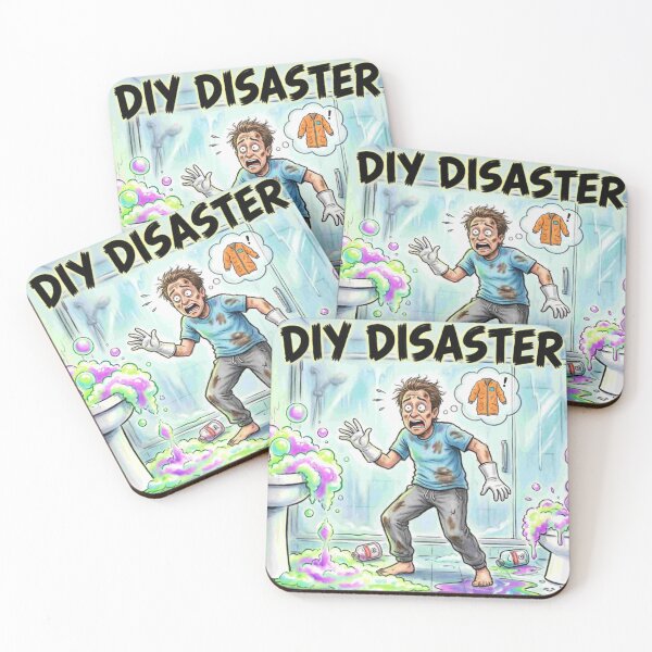 Item preview, DIY Disaster - Cleaning Fail Funny Cartoon designed and sold by Petringo.