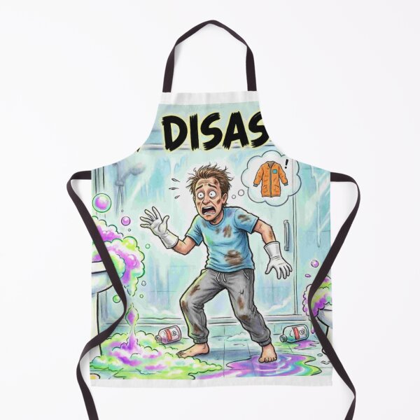 Item preview, DIY Disaster - Cleaning Fail Funny Cartoon designed and sold by Petringo.