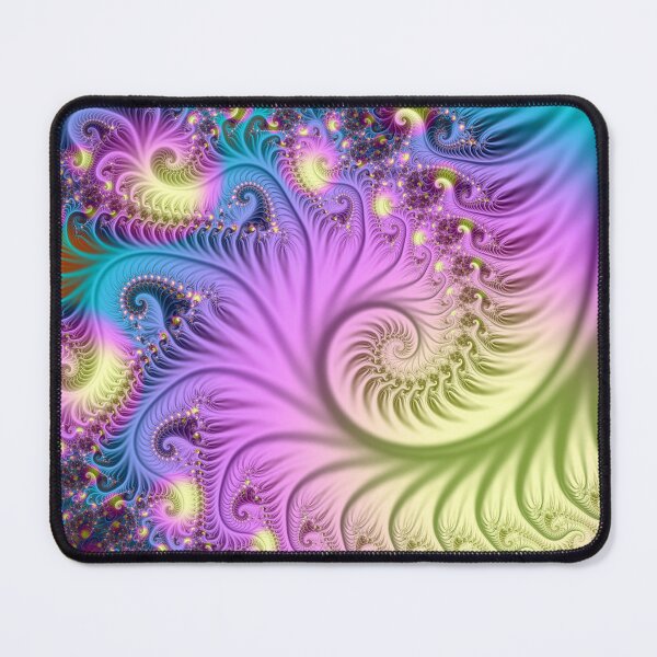 Item preview, Lavender Feather Spiral Fractal designed and sold by pinkal.