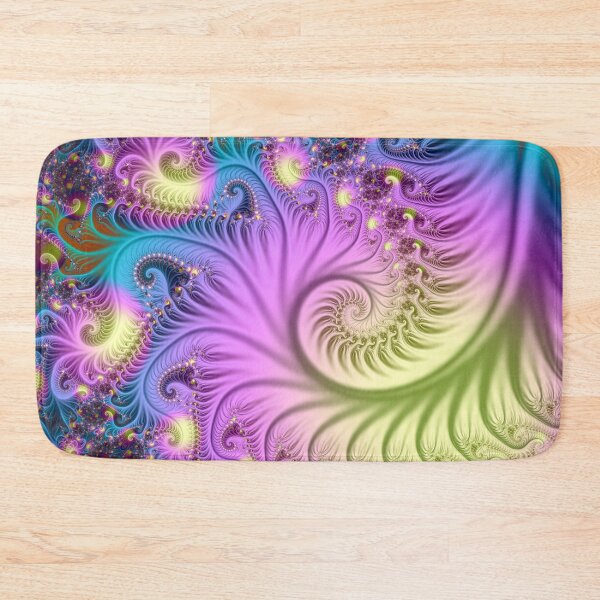 Item preview, Lavender Feather Spiral Fractal designed and sold by pinkal.