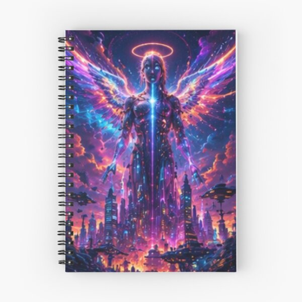 Item preview, Cyber Angel Neon Wings AI Overlord designed and sold by bbbpetr100.