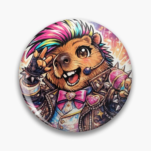 Item preview, K-Pop Idol Capybara Colorful Stage Star designed and sold by NovaMoodCo.